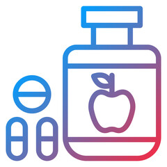 Vector Design Dietary Food Supplements Icon Style