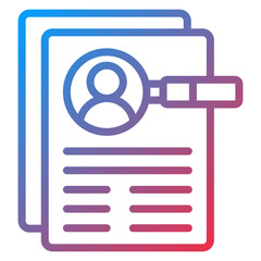 Vector Design Job Vacancy Icon Style