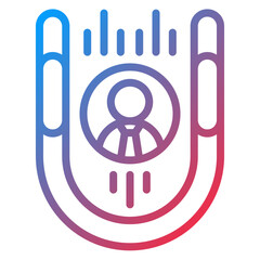 Vector Design Candidate Attraction Icon Style