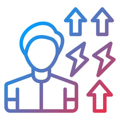 Obraz premium Vector Design Employees Motivation Icon Style