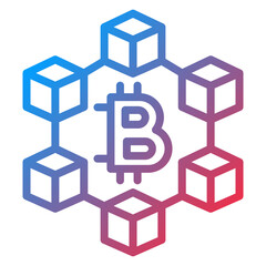 Fototapeta premium Vector Design Blockchain Icon Style