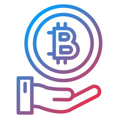 Vector Design Cryptocurrency Icon Style