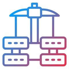 Vector Design Data Mining Icon Style