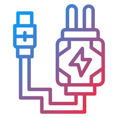 Vector Design Charger Icon Style