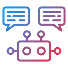 Vector Design Robot Assistant Icon Style