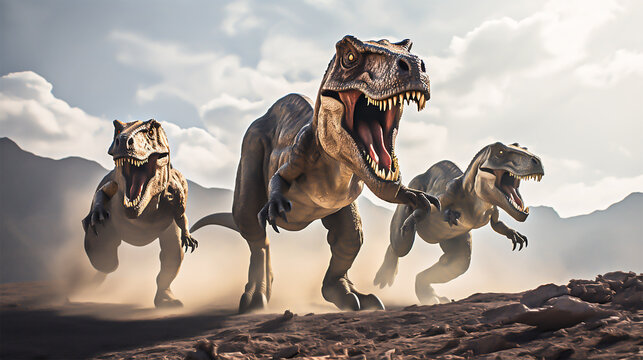 ティラノサウルスのイメージ - image of Tyrannosaurus - No5-6 Generative AI