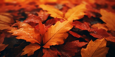 autumn fall leaves background cinematic