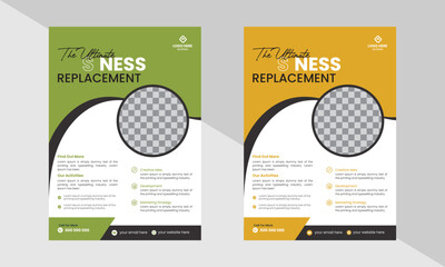 Corporate Modern Business Flyer Template ,Creative Modern Business Multipurpose Brochure Template Design, VectorTemplate Design In A4 Size.