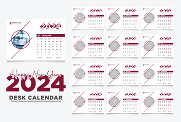 Desk calendar 2024