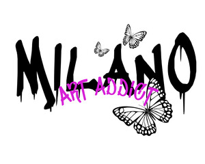 street graffiti text design slogan vector art.Grunge style graphic and tee print