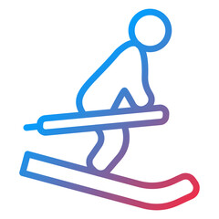 Skiing Icon Style