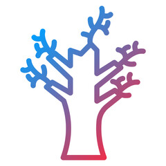 Dry Tree Icon Style