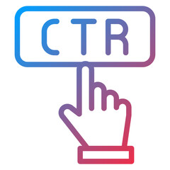 Click Through Rate Icon Style