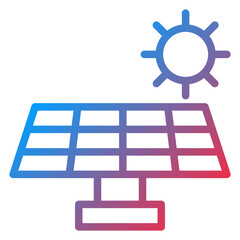 Solar Panel Icon Style