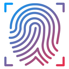 Fingerprint Scan Icon Style
