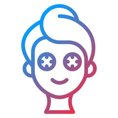 Spa Eye Treatment Icon Style