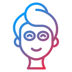Facial Mask Icon Style