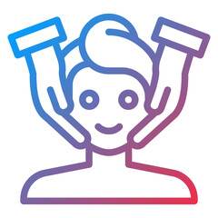 Facial Treatment Icon Style