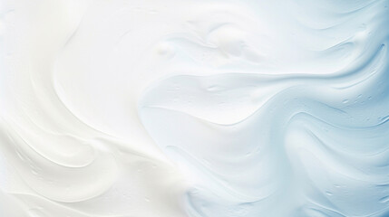 Creamy light blue texture with soft waves - obrazy, fototapety, plakaty