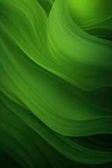 Green Organic Lines as Abstract Wallpaper Background, Similar to a meadow landscape with mountains