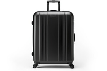a black suitcase isolated on white background