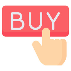 Buy Icon, Flat style icon vector illustration, Suitable for website, mobile app, print, presentation, infographic and any other project.