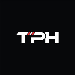 Monogram Letter TPH Logo Design Vector