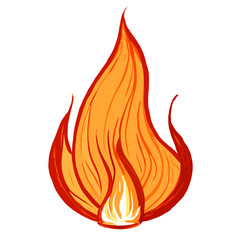 Orange fire vector, svg, png, no backgroud