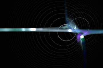 abstract background with glowing lines