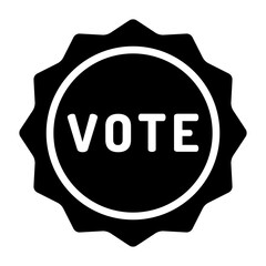 Solid Stamp Vote icon