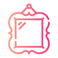 photo frame Line Gradient Icon