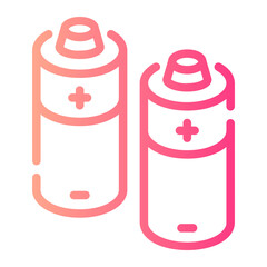 battery Line Gradient Icon