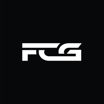 Monogram Letter FCG Logo Design Vector