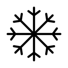 Solid Snowflakes icon