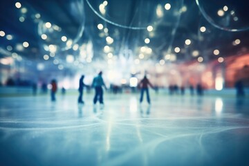 Ice rink background - obrazy, fototapety, plakaty