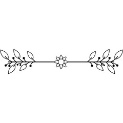 Floral Divider Border