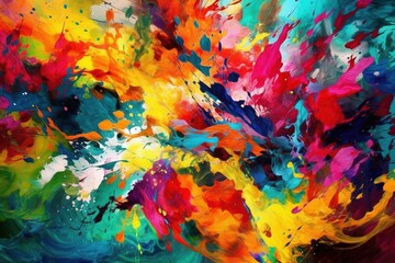 Colorful abstract painting background