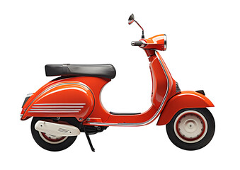 Old scooter isolated - 657485338