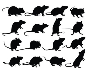 The set silhouettes of rats.
- 657485931