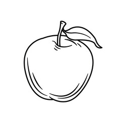 Obraz premium red apple icon