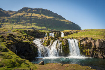 Mt. Kirkjufell and Kirkjufellsfoss Waterfall
