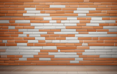 brick wall background generative AI