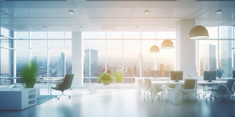 Blurred Work Office Background For Business Websites Created Using Artificial Intelligence