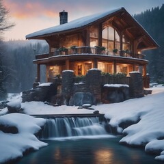 A house in the mountains