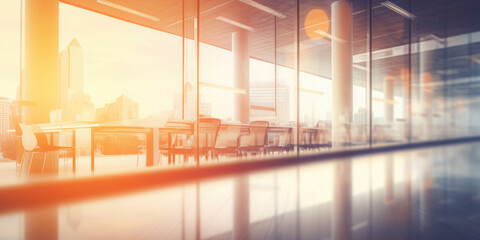 Blurred Work Office Background For Business Websites Created Using Artificial Intelligence