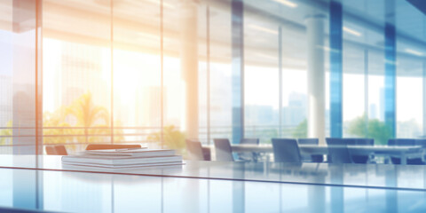 Blurred Work Office Background For Business Websites Created Using Artificial Intelligence