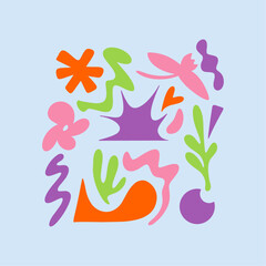 Organic colorful shape