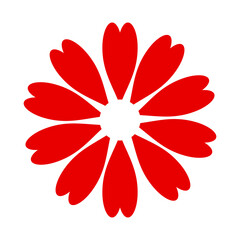 ikona symbolu kwiatu, ilustracja wektorowa © robert6666