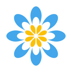 ikona symbolu kwiatu, ilustracja wektorowa - obrazy, fototapety, plakaty