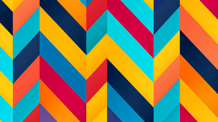 2d illustration colourful parallelogram elements seamless pattern
